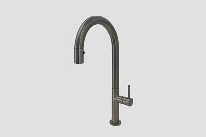 Lagoo Garda G7004 keukenmengkraan met draaibare uitloop (rond) en uitneembare handdouche – Geborsteld gunmetal PVD