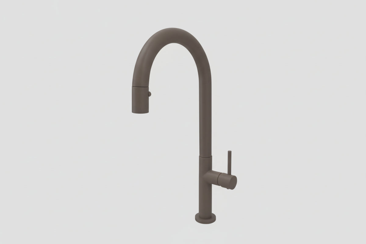 Lagoo Garda G7004 keukenmengkraan met draaibare uitloop (rond) en uitneembare handdouche – Tuscany