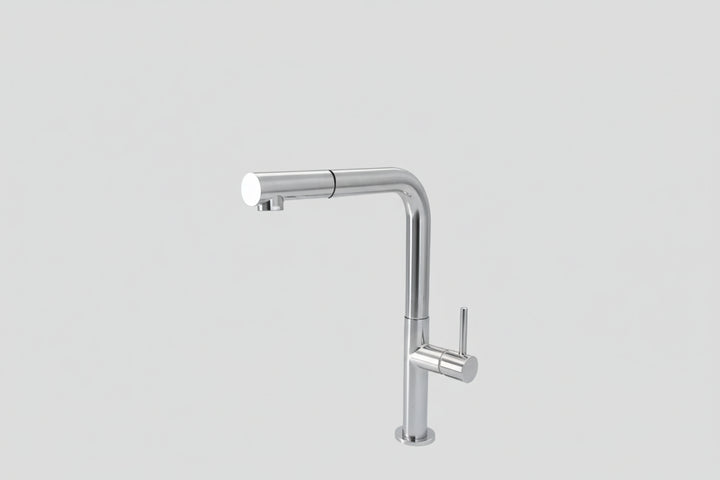 Lagoo Garda G7006 keukenmengkraan met draaibare uitloop (recht) en uitneembare handdouche – Chroom