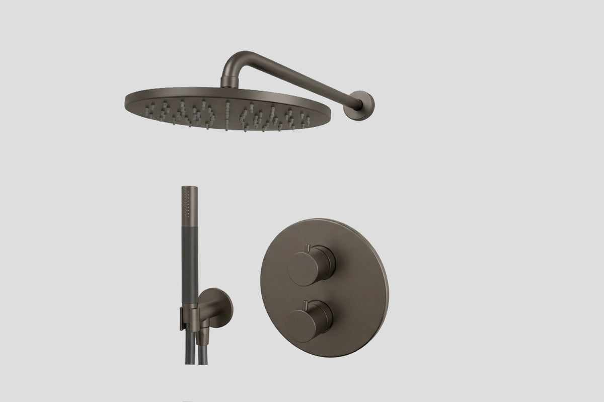 Lagoo Garda LVS1 lagoo Voordeel Set: thermostatische douche set met 2-weg stop/omstel – Tuscany