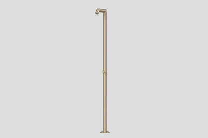 Lagoo Nesso N8004 buitendouche met mengkraan (uitgevoerd in RVS 316) – Geborsteld champagne PVD