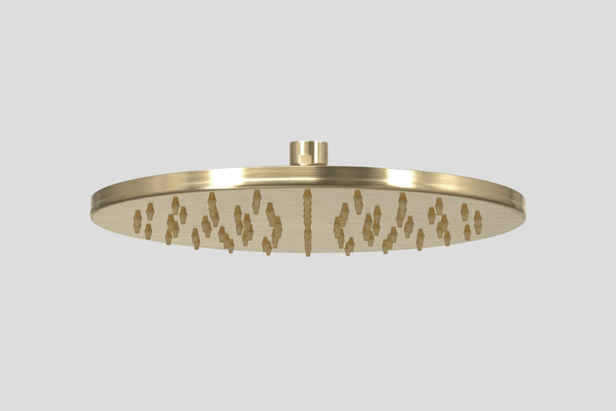 Lagoo Nesso hoofddouche 8 mm – Geborsteld champagne PVD