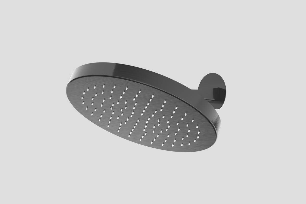Lagoo Nesso N8140 hoofddouche (30 mm | Ø325) met geintegreerde wandarm – Geborsteld gunmetal PVD
