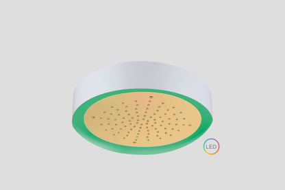 Lagoo Nesso Light Ring LED hoofddouche – Geborsteld messing PVD