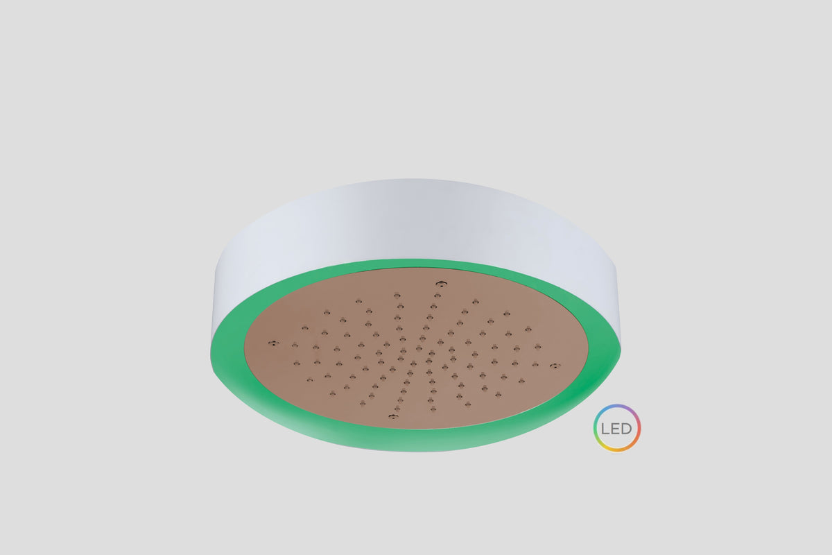 Lagoo Nesso Light Ring LED hoofddouche – Geborsteld koper PVD