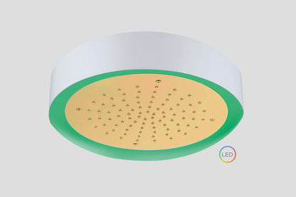 Lagoo Nesso Light Ring LED hoofddouche – Geborsteld messing PVD