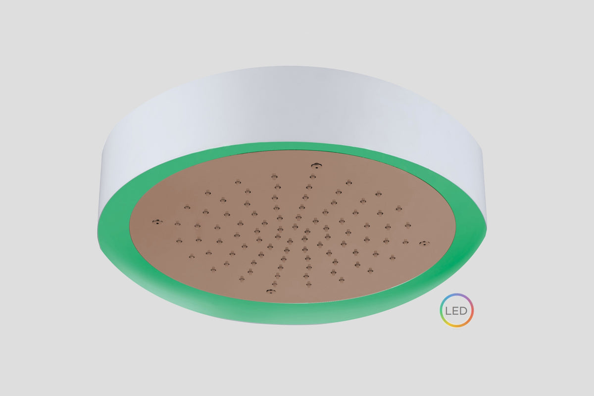 Lagoo Nesso Light Ring LED hoofddouche – Geborsteld koper PVD