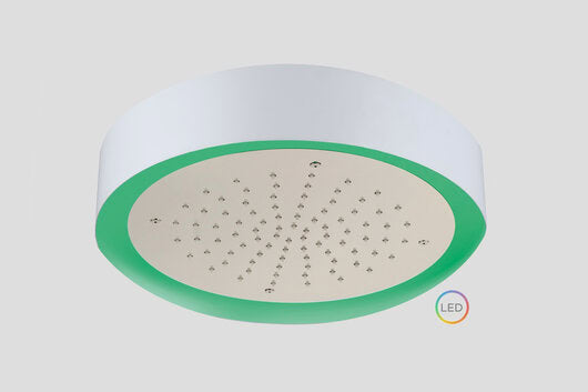 Lagoo Nesso Light Ring LED hoofddouche – Geborsteld nikkel
