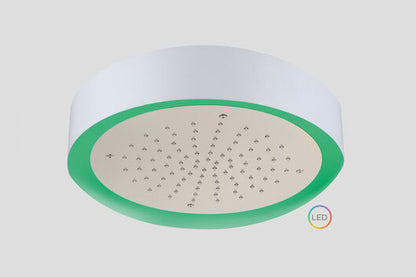 Lagoo Nesso Light Ring LED hoofddouche – Geborsteld nikkel
