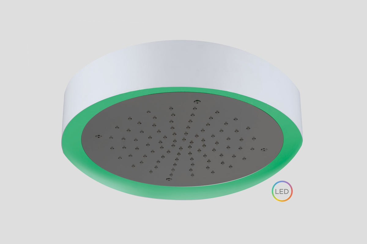 Lagoo Nesso Light Ring LED hoofddouche – Geborsteld gunmetal PVD