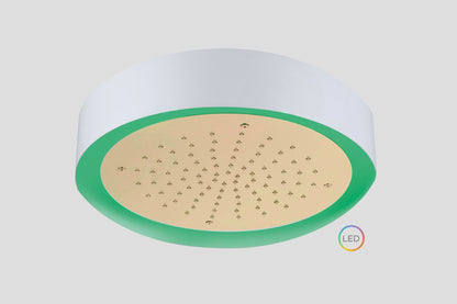 Lagoo Nesso Light Ring LED hoofddouche – Geborsteld champagne PVD