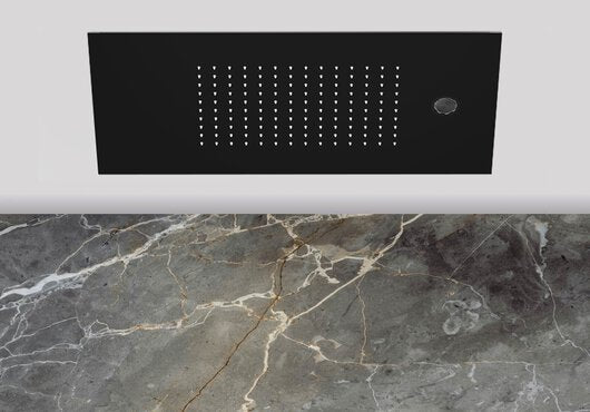 Lagoo Nesso N8215 hoofddouche ‘Easy Peasy’ (600 x 300) met ‘laminar flow’ – Mat zwart