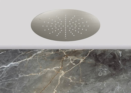 Lagoo Nesso Showerlicious ronde hoofddouche – Geborsteld nikkel