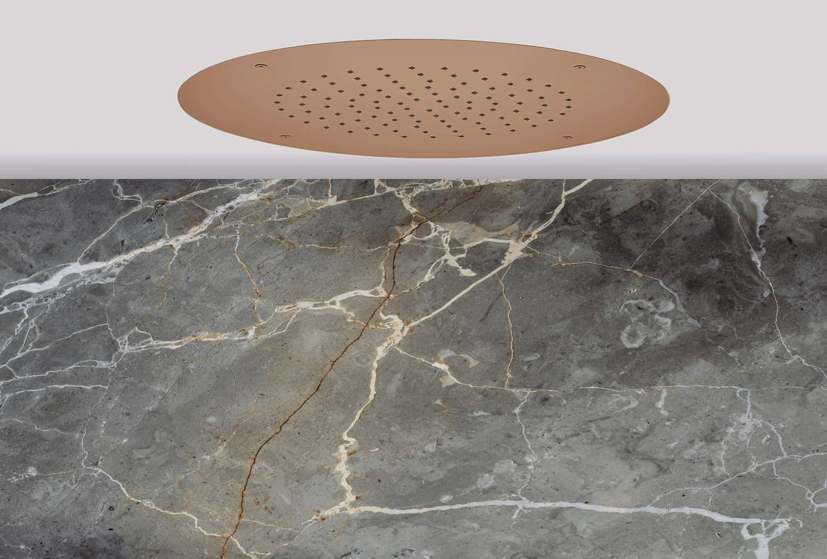 Lagoo Nesso Showerlicious ronde hoofddouche – Geborsteld koper PVD