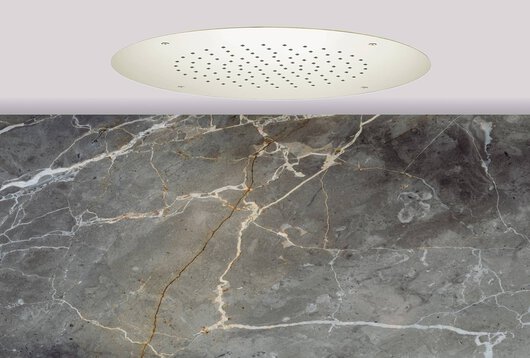 Lagoo Nesso Showerlicious ronde hoofddouche – Geborsteld nikkel