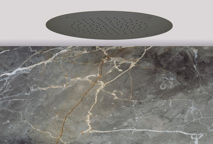 Lagoo Nesso Showerlicious ronde hoofddouche – Geborsteld gunmetal PVD