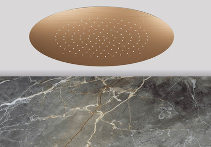 Lagoo Nesso Showerlicious ronde hoofddouche – Geborsteld koper PVD