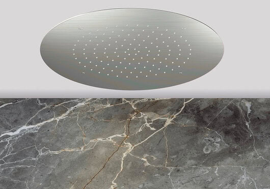 Lagoo Nesso Showerlicious ronde hoofddouche – Geborsteld nikkel