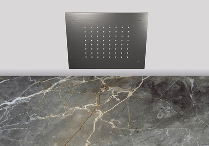 Lagoo Nesso Showerlicious vierkante hoofddouche – Geborsteld gunmetal PVD