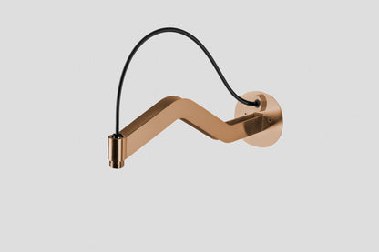 Lagoo Nesso N8279 wandarm ‘Lux’ (45 cm) – Geborsteld koper PVD