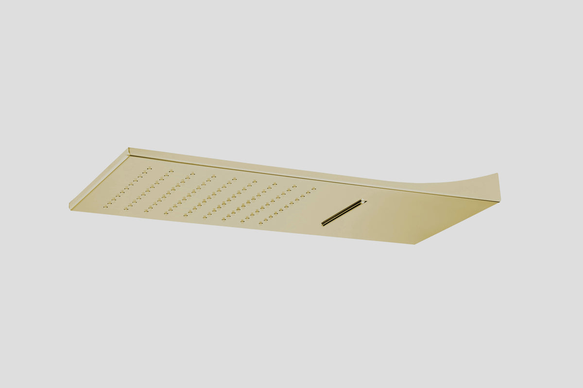 Lagoo Nesso N8295 hoofddouche X10 – Geborsteld champagne PVD