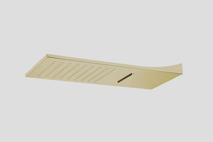 Lagoo Nesso N8295 hoofddouche X10 – Geborsteld champagne PVD