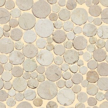 L’Antic Colonial Round stone blanco, mosaico 31,5 × 31,5 cm – 100068031