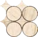 L’Antic Colonial Tempo circle beige 29,9 × 29,9 cm – 100347807