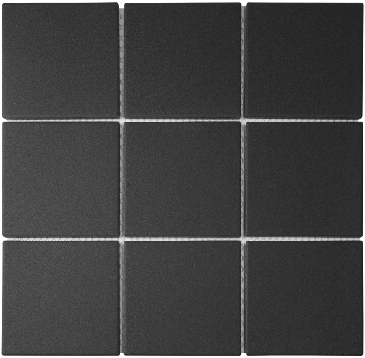 The Mosaic Factory London Full body Black Matt 95x95mm - LO9517