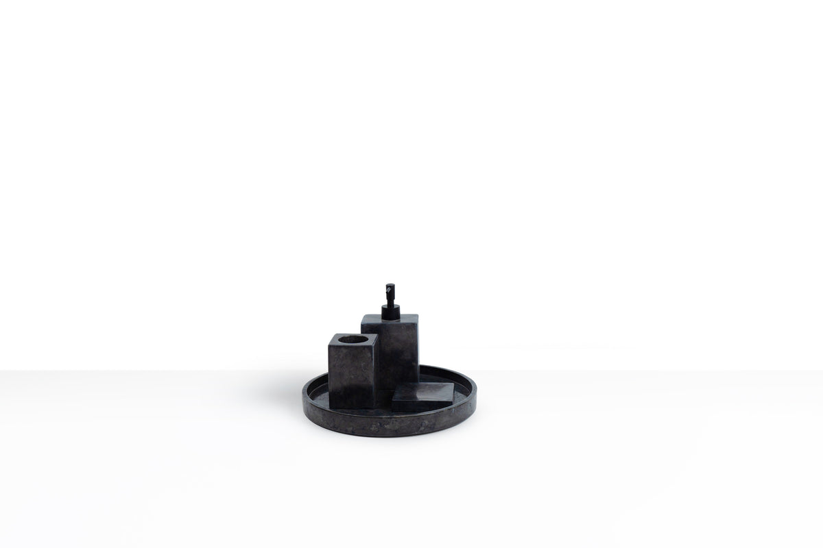Loutro Lavabo marmeren accessoiresset – Accessoires Antraciet