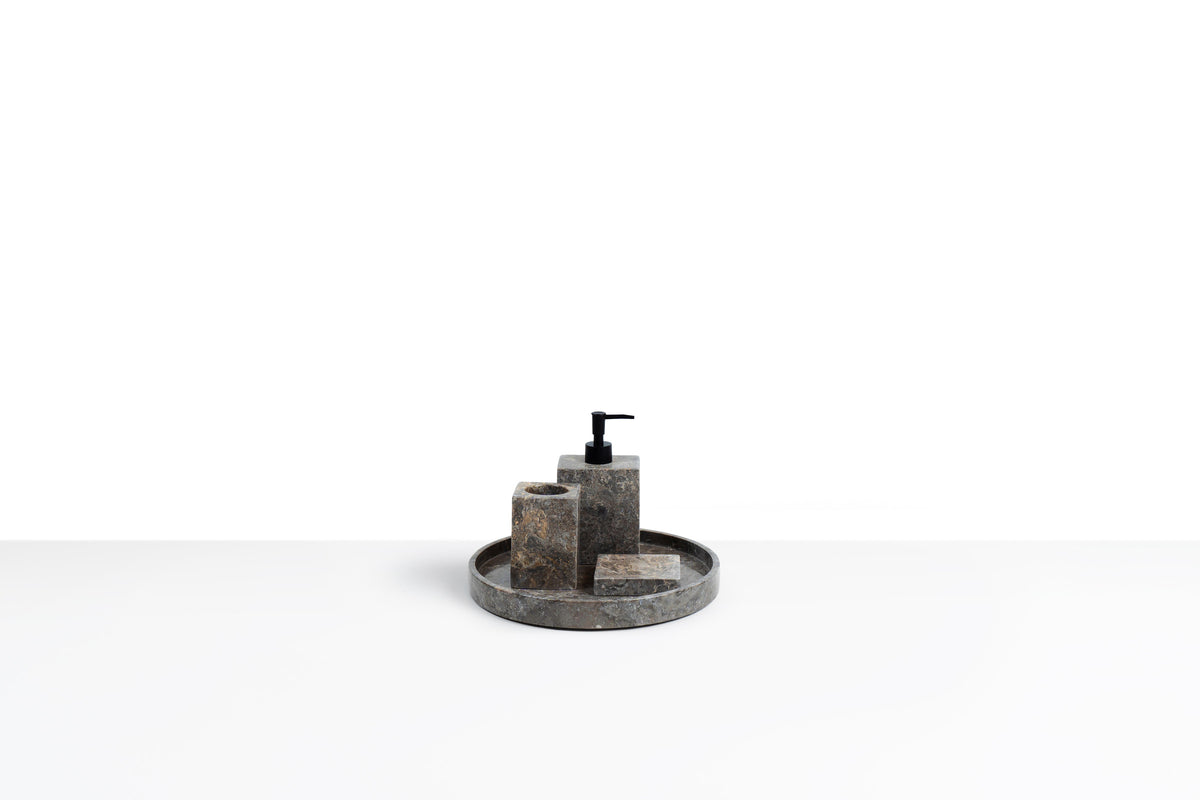 Loutro Lavabo marmeren accessoiresset – Accessoires Taupe