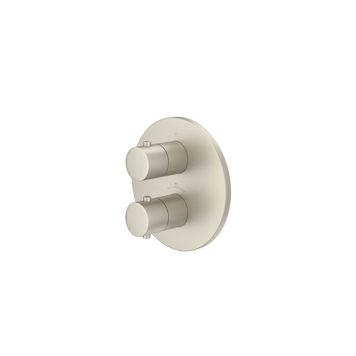 IVY Bond afbouwdeel inbouwthermostaat met 2-weg stop-omstel met rond rozet - 6201153