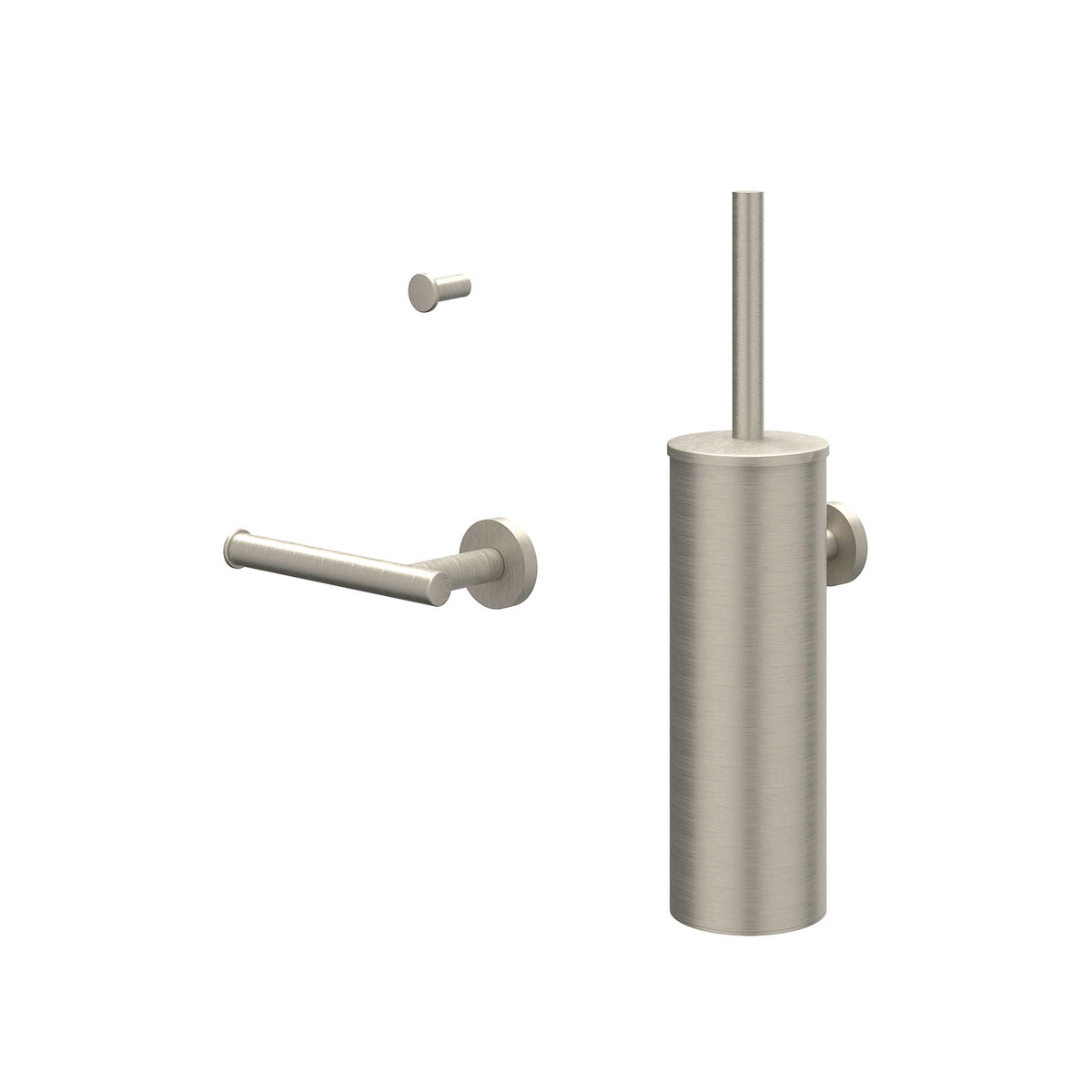 IVY Bond Accessoireset: borstelgarnituur wandmodel, handdoekhaak klein en toiletrolhouder - 6901163
