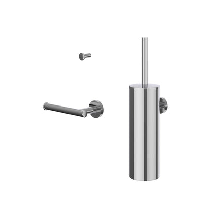 IVY Bond Accessoireset: borstelgarnituur wandmodel, handdoekhaak klein en toiletrolhouder - 6901161