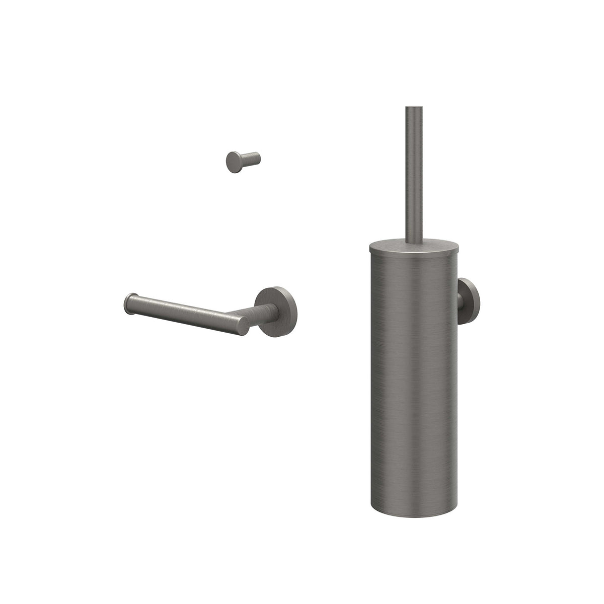 IVY Bond Accessoireset: borstelgarnituur wandmodel, handdoekhaak klein en toiletrolhouder - 6901166