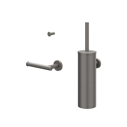 IVY Bond Accessoireset: borstelgarnituur wandmodel, handdoekhaak klein en toiletrolhouder - 6901166