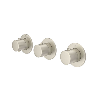 IVY Bond afbouwdeel inbouwthermostaat met 2 stopkranen symmetry met ronde rozetten - 6202473