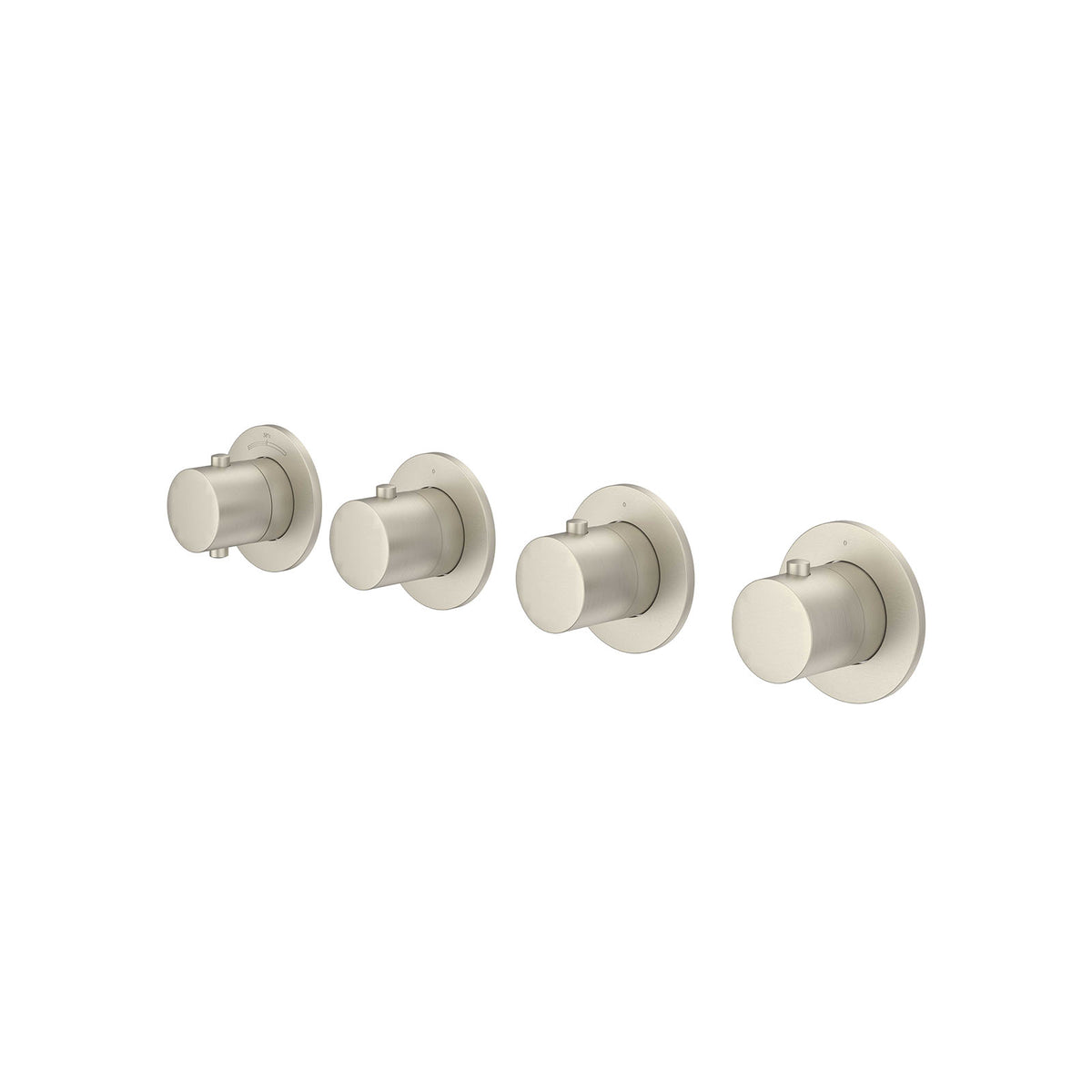 IVY Bond afbouwdeel inbouwthermostaat met 3 stopkranen symmetry met ronde rozetten - 6202373