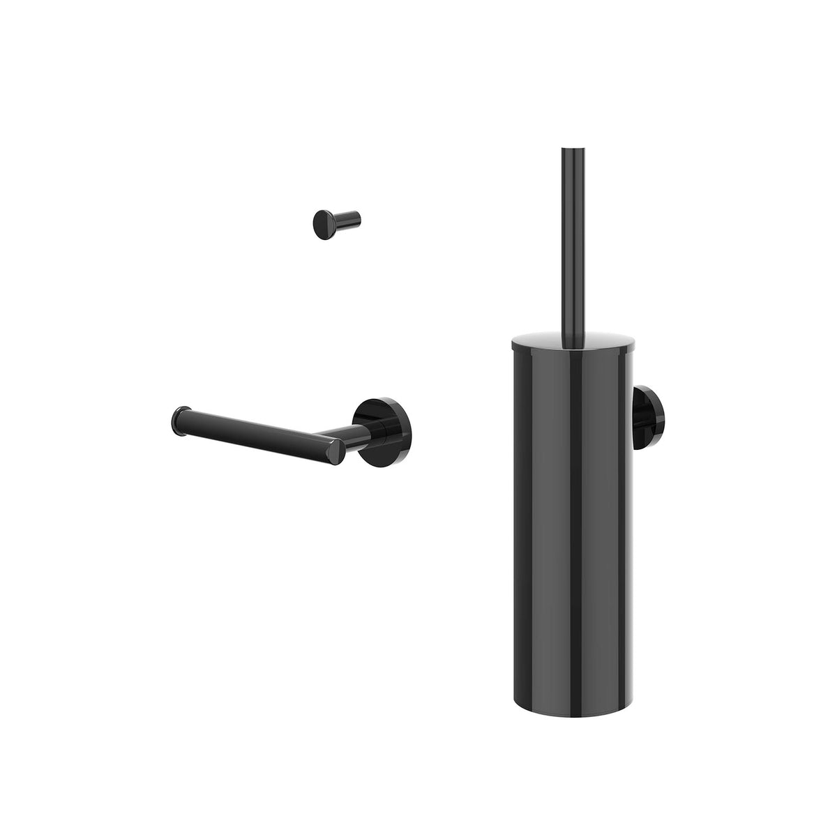 IVY Bond Accessoireset: borstelgarnituur wandmodel, handdoekhaak klein en toiletrolhouder - 6901167