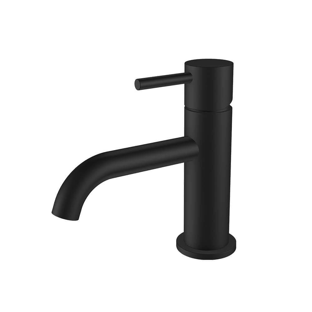 Regn lage wastafelmengkraan met coldstart, gun metal black - 10001GM