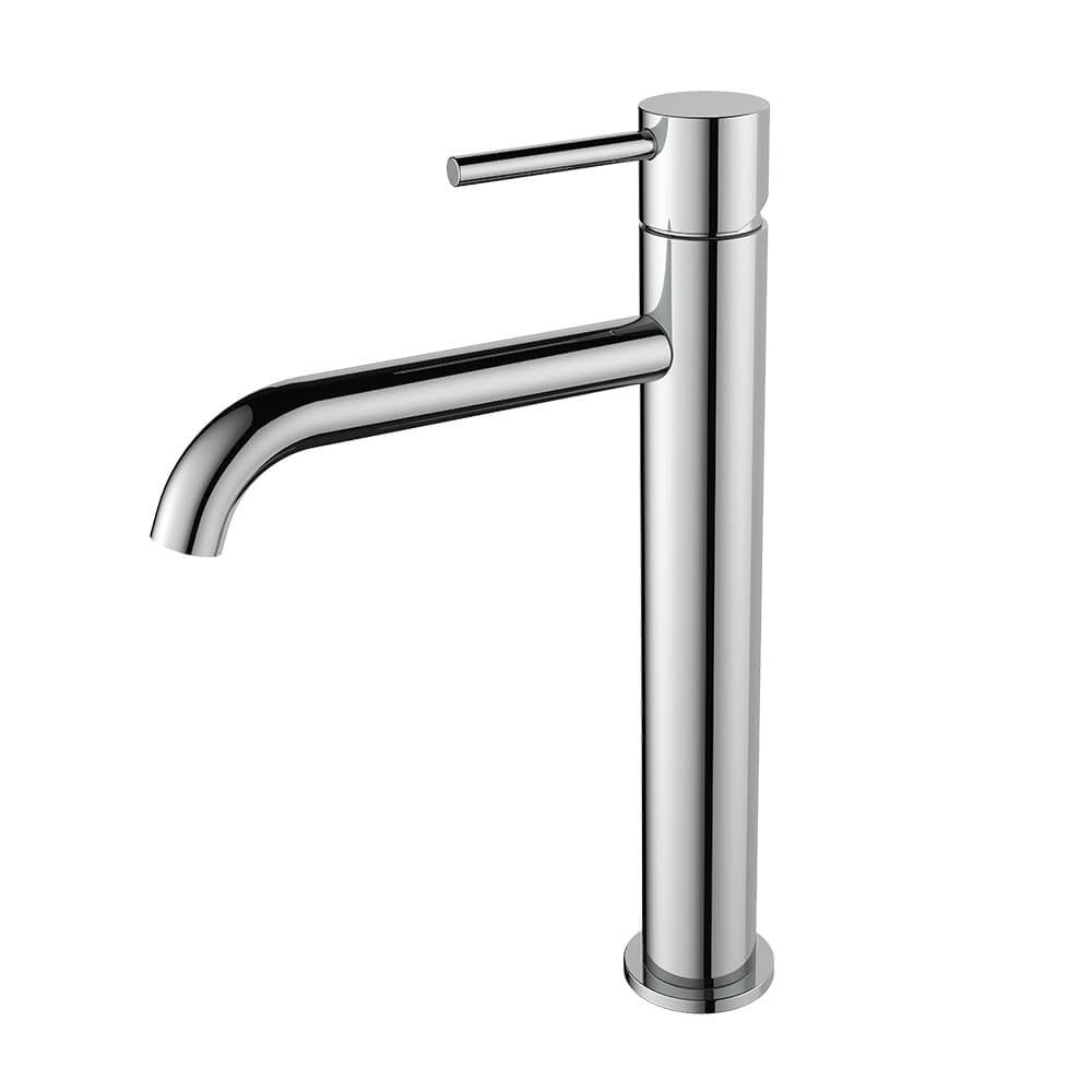 Regn hoge wastafelmengkraan met coldstart, Chroom - 10002CR