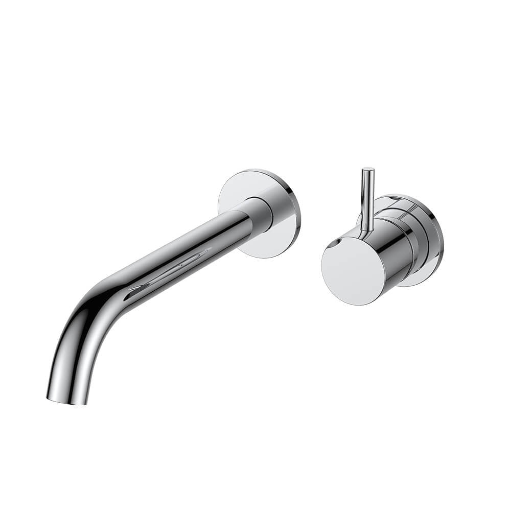 Regn 2-gats inbouw wastafelmengkraan met coldstart, Chroom - 10005CR