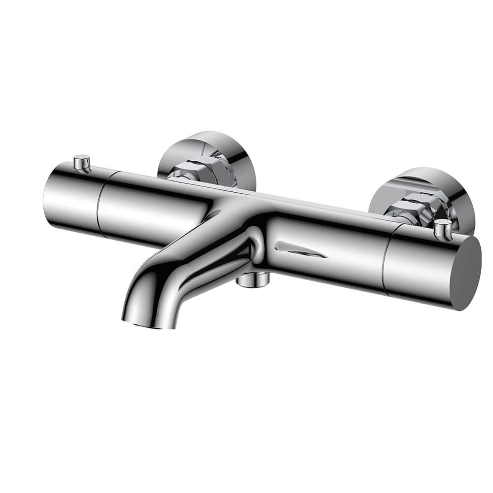 Regn thermostatische badmengkraan, Chroom - 10007CR