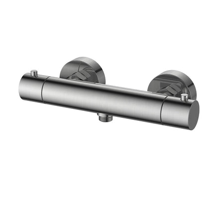 Regn thermostatische douchemengkraan, Geborsteld nikkel - 10009BN