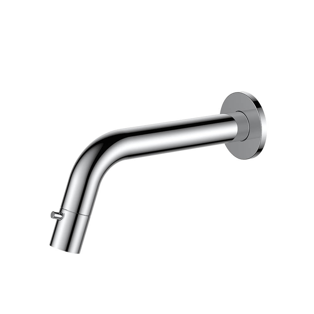 Regn fonteinkraan gebogen inbouw - inkortbaar, Chroom - 10012CR