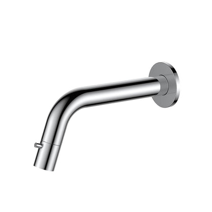 Regn fonteinkraan gebogen inbouw - inkortbaar, Chroom - 10012CR