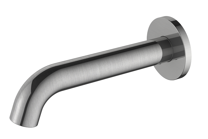 Regn losse uitloop 15cm, Geborsteld nikkel - 10015BN