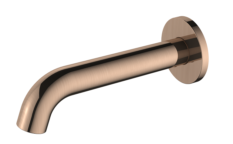 Regn losse uitloop 15cm, Geborsteld koper - 10015RG
