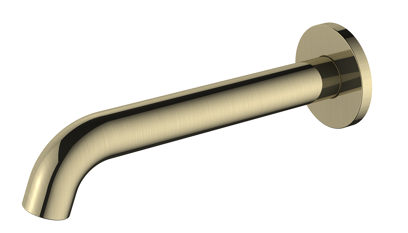 Regn losse uitloop 18cm, Geborsteld goud - 10016BB