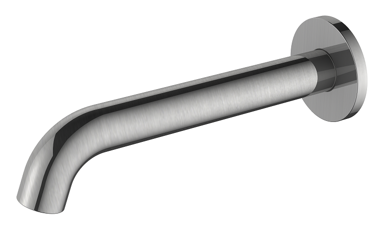 Regn losse uitloop 18cm, Geborsteld nikkel - 10016BN